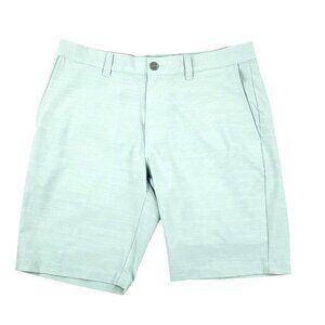 Travis Matthew Short Men 34 Green Teal Performance Lightweight Stretch Golf NWOT
